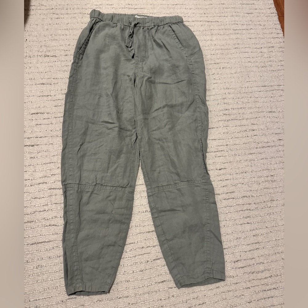 Everlane linen barrel pant